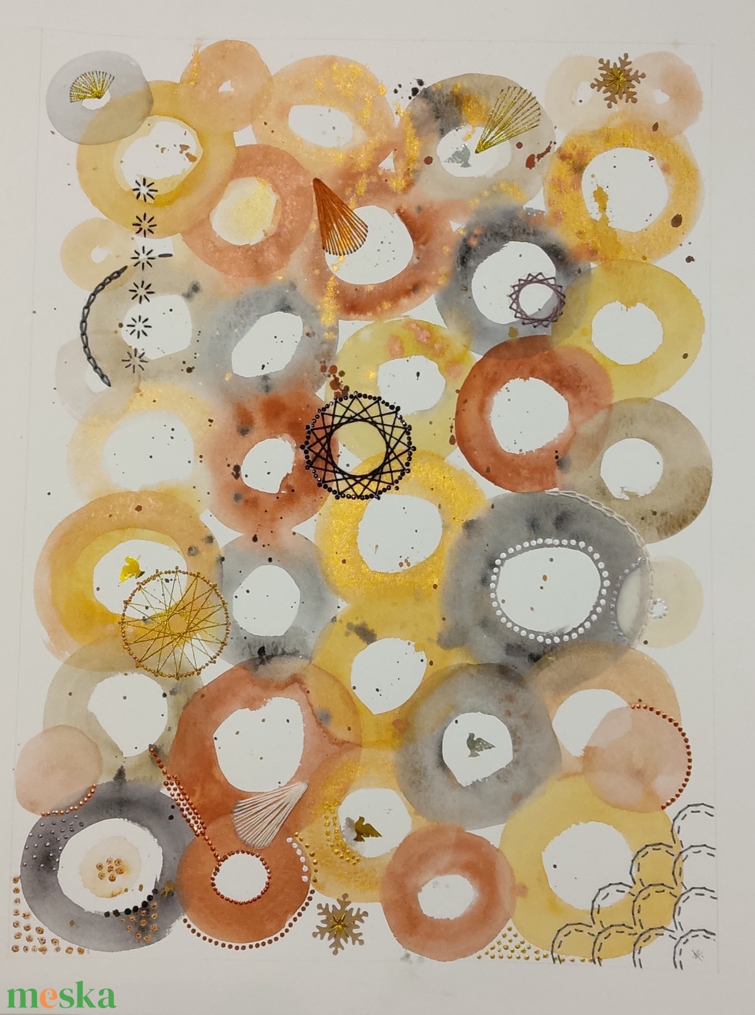 Akvarell - Lélektér - Ritmus (2025.) - művészet - festmény - akvarell - Meska.hu