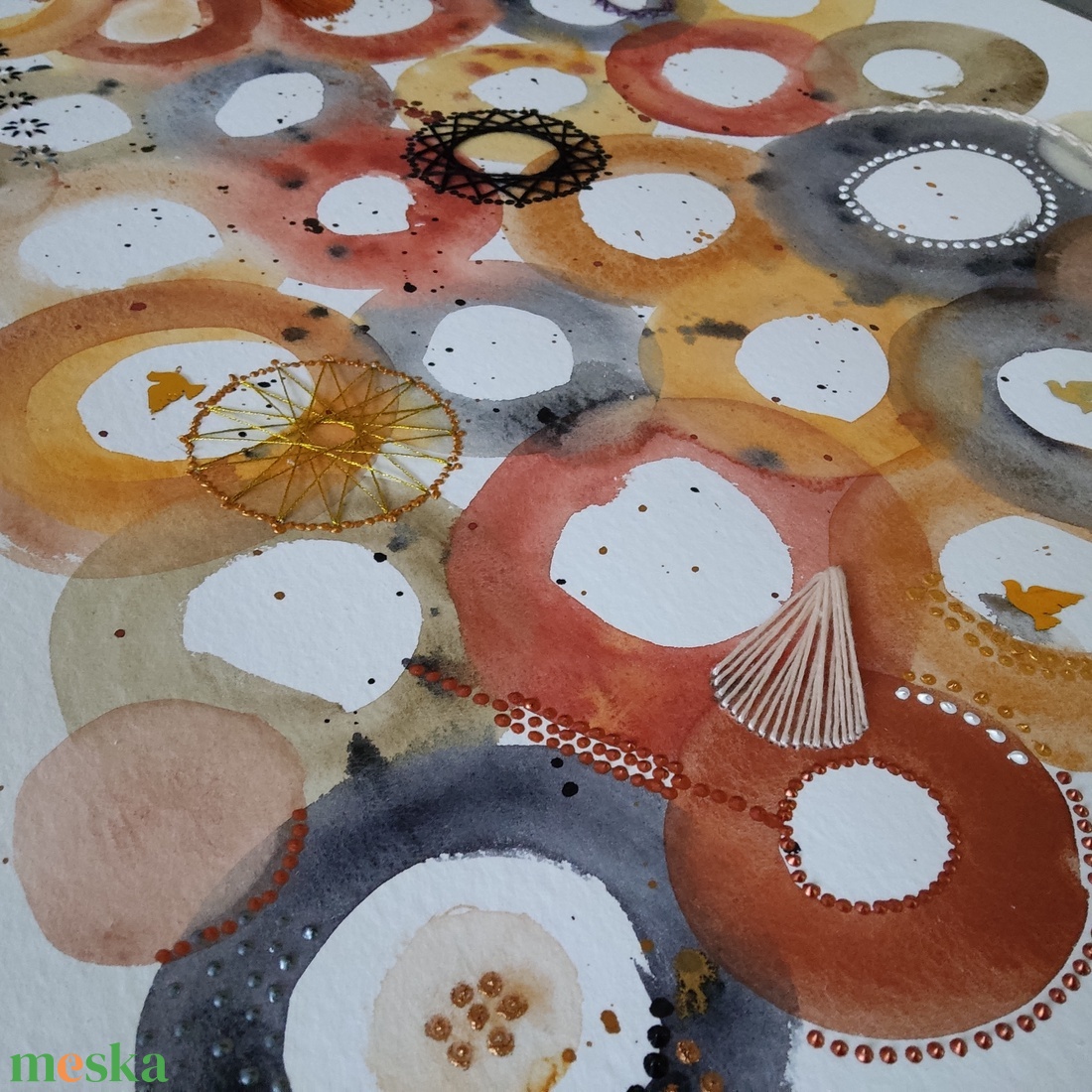 Akvarell - Lélektér - Ritmus (2025.) - művészet - festmény - akvarell - Meska.hu