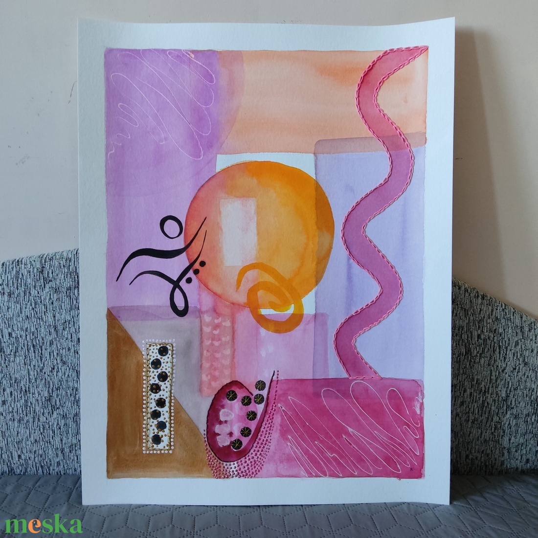 Akvarell - Lélektér - Belső fény (2025.) - művészet - festmény - akvarell - Meska.hu