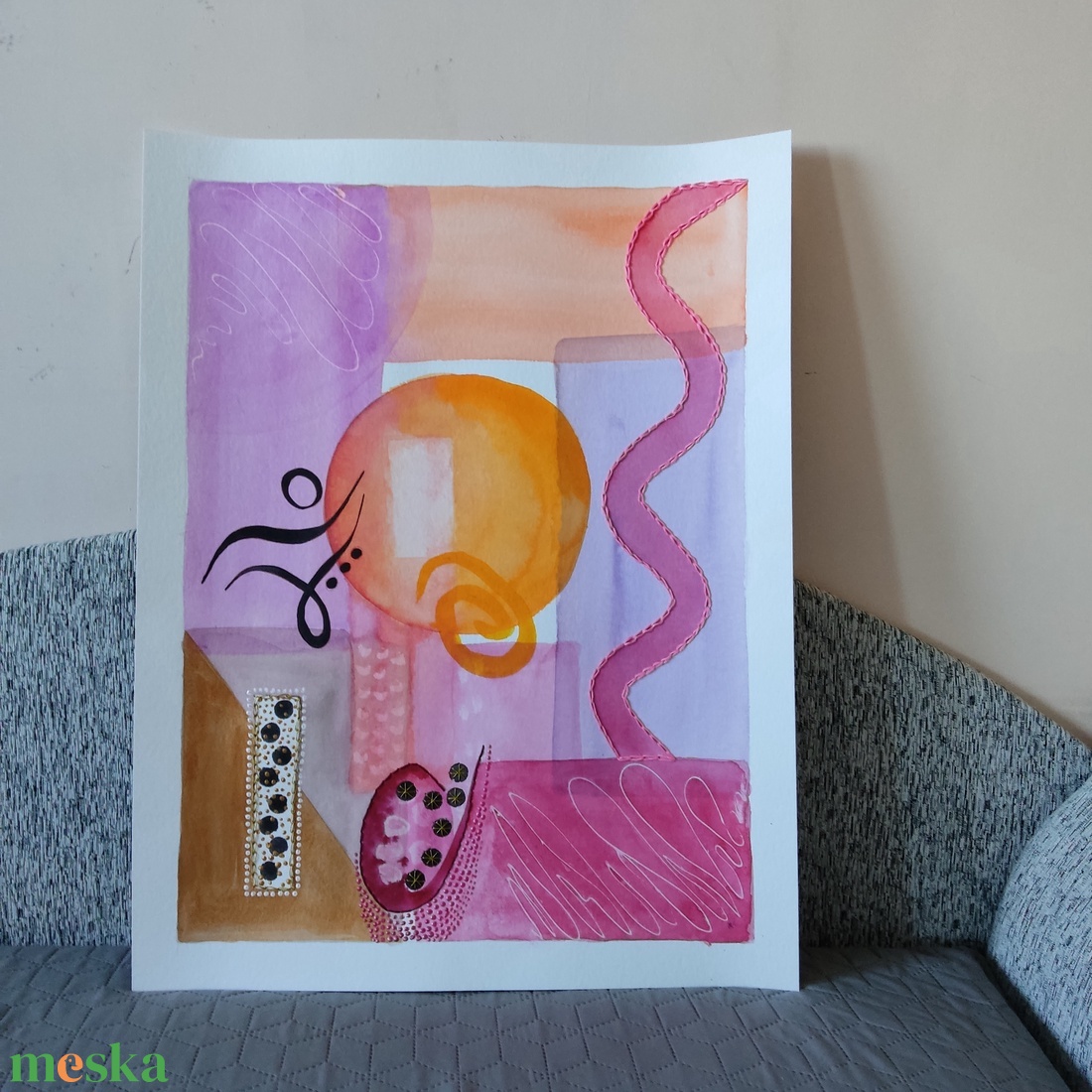 Akvarell - Lélektér - Belső fény (2025.) - művészet - festmény - akvarell - Meska.hu