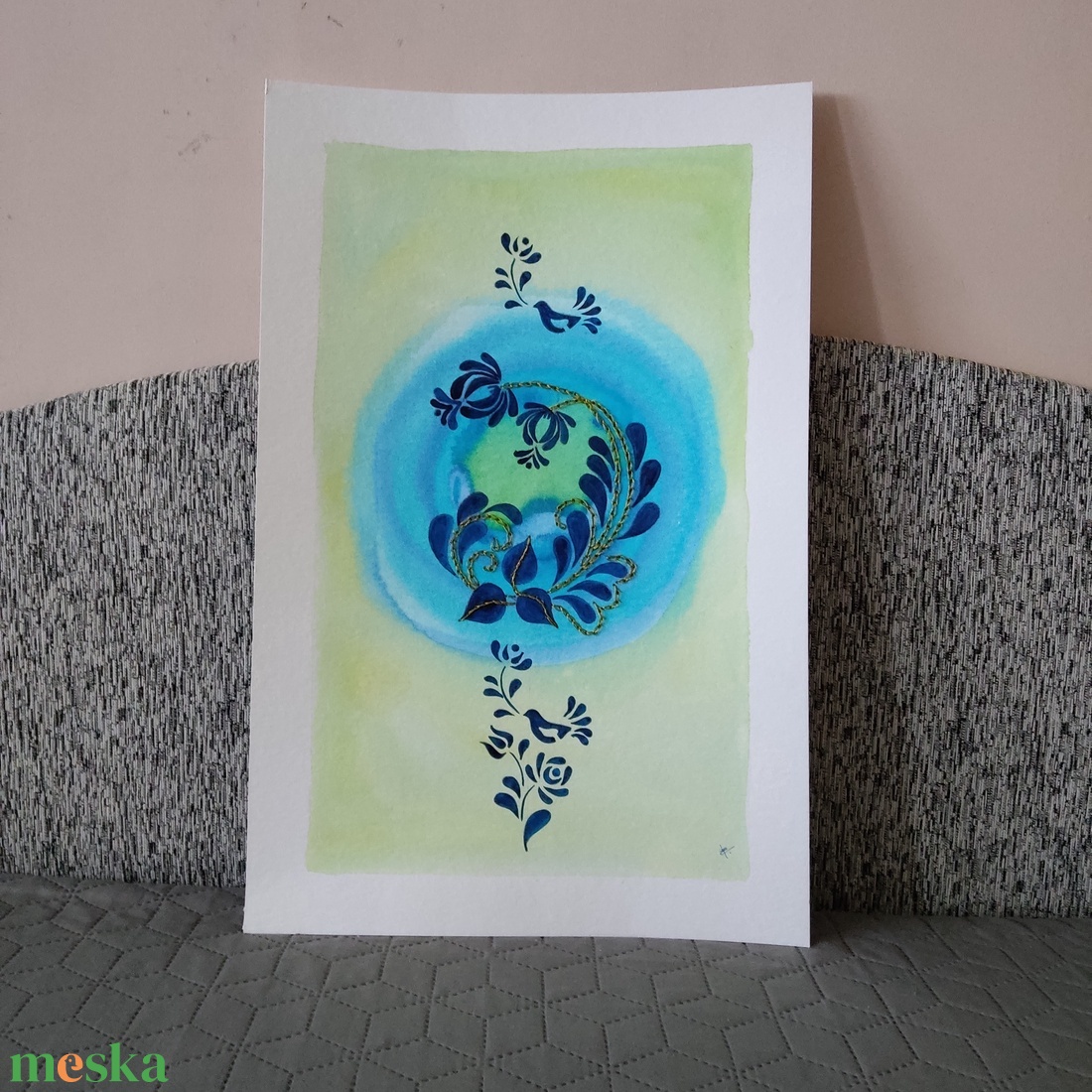 Akvarell - Népi ornamentika - Hungarian folk art 1. (2026.) - művészet - festmény - akvarell - Meska.hu