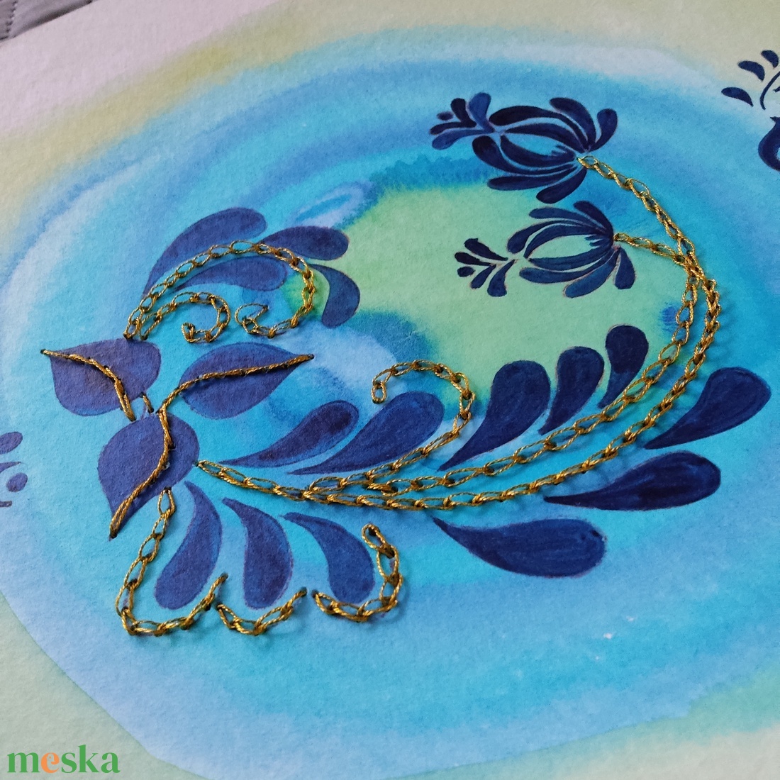 Akvarell - Népi ornamentika - Hungarian folk art 1. (2026.) - művészet - festmény - akvarell - Meska.hu