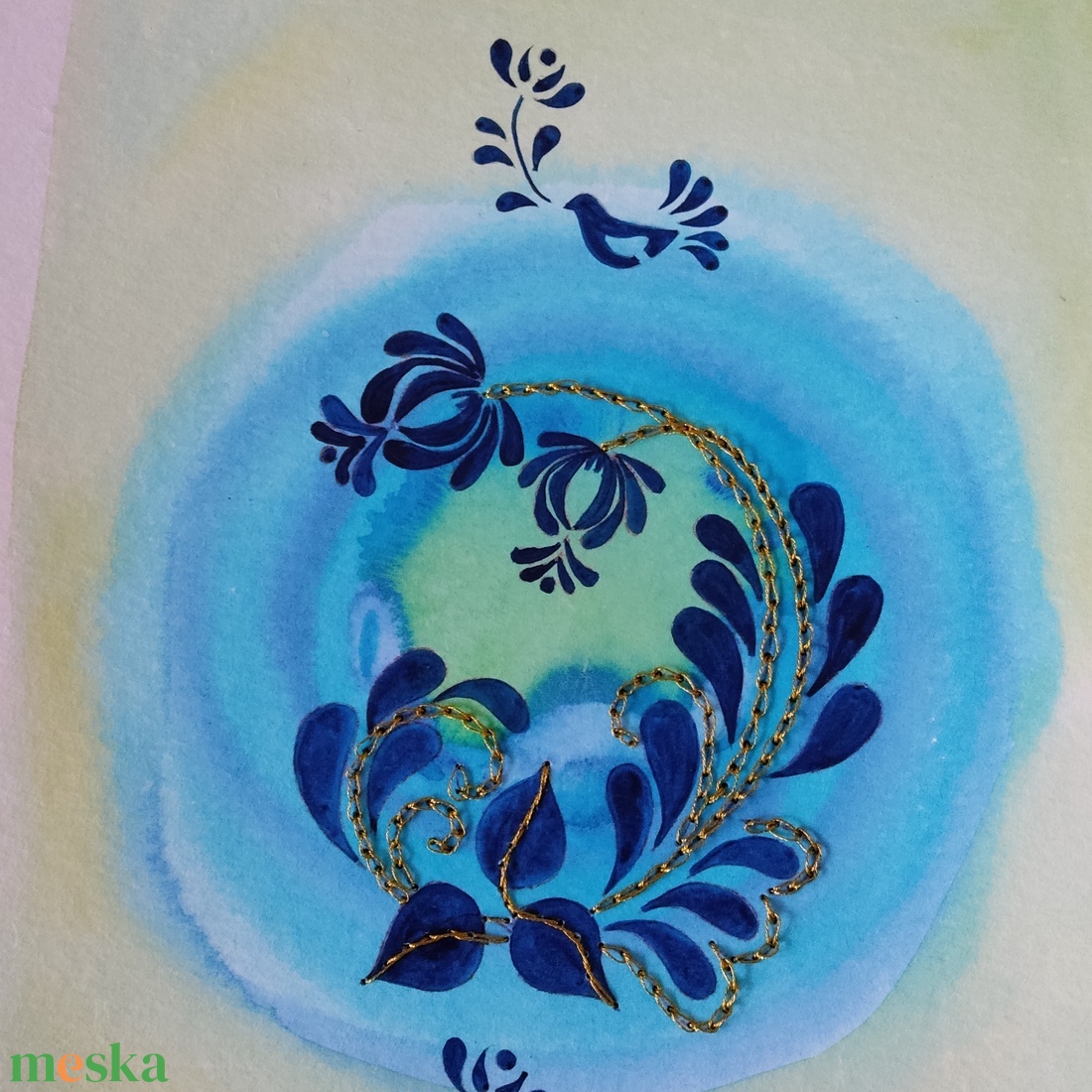 Akvarell - Népi ornamentika - Hungarian folk art 1. (2026.) - művészet - festmény - akvarell - Meska.hu