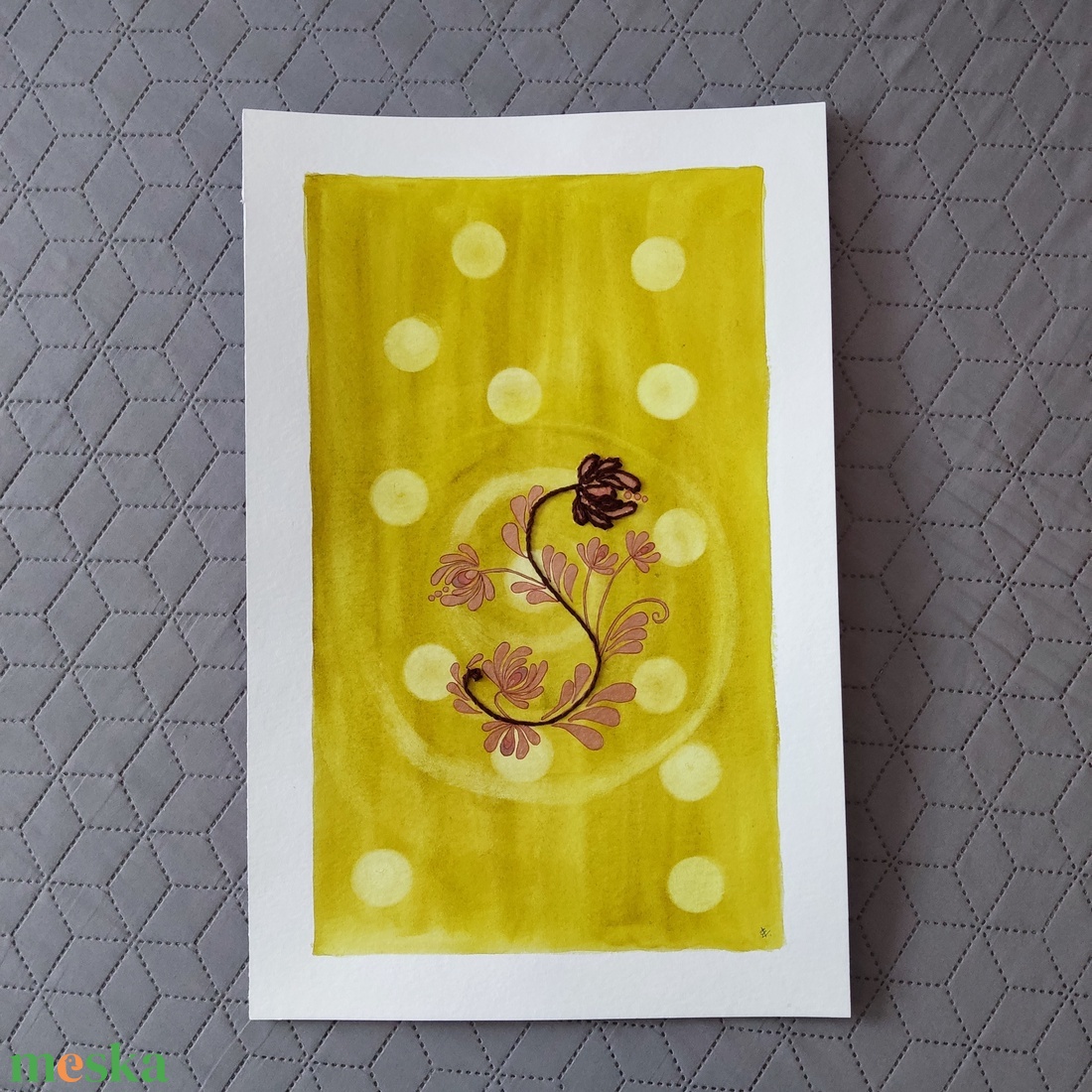 Akvarell - Népi ornamentika - Hungarian folk art 2. (2026.) - művészet - festmény - akvarell - Meska.hu