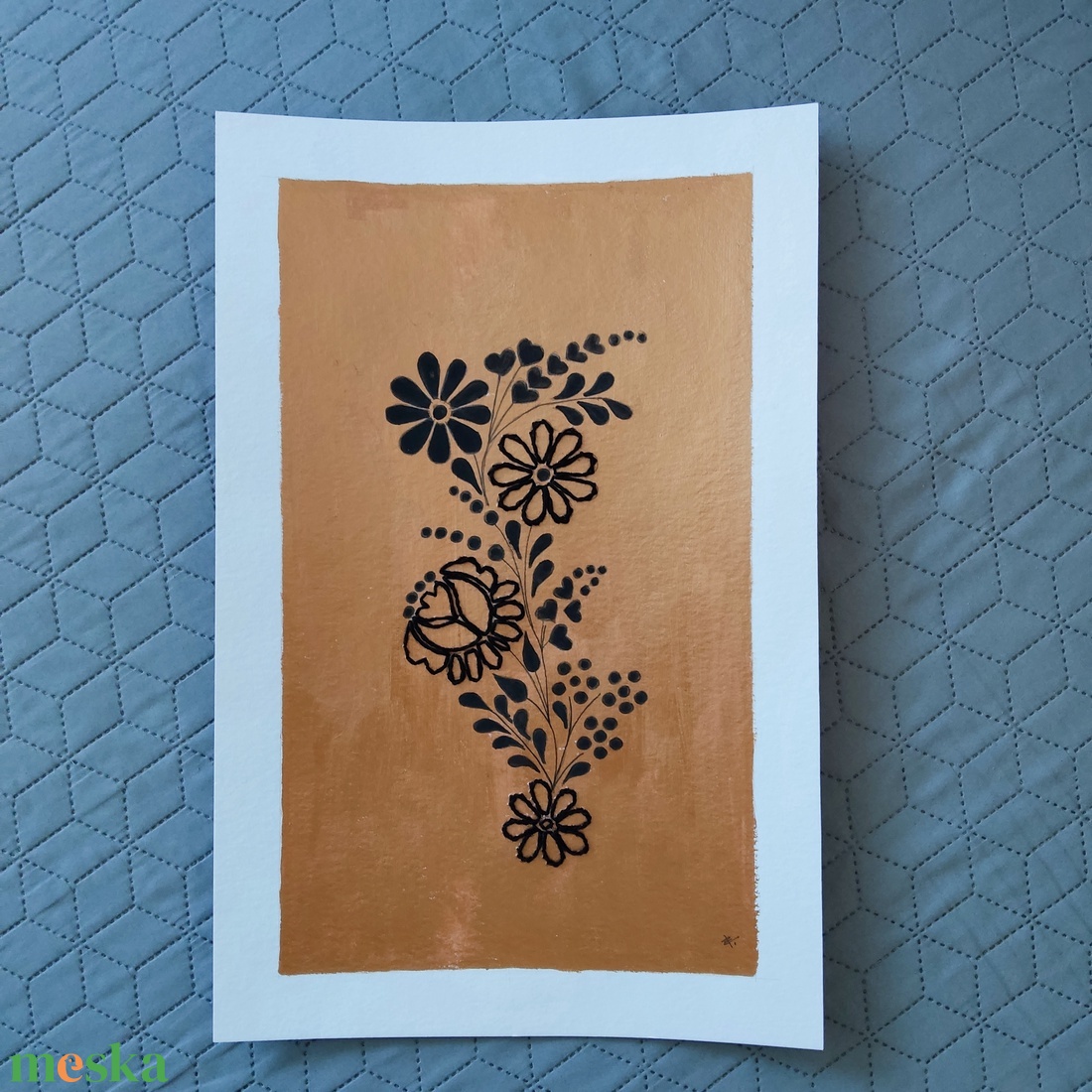 Akvarell - Népi ornamentika - Hungarian folk art 4. (2026.) - művészet - festmény - akvarell - Meska.hu