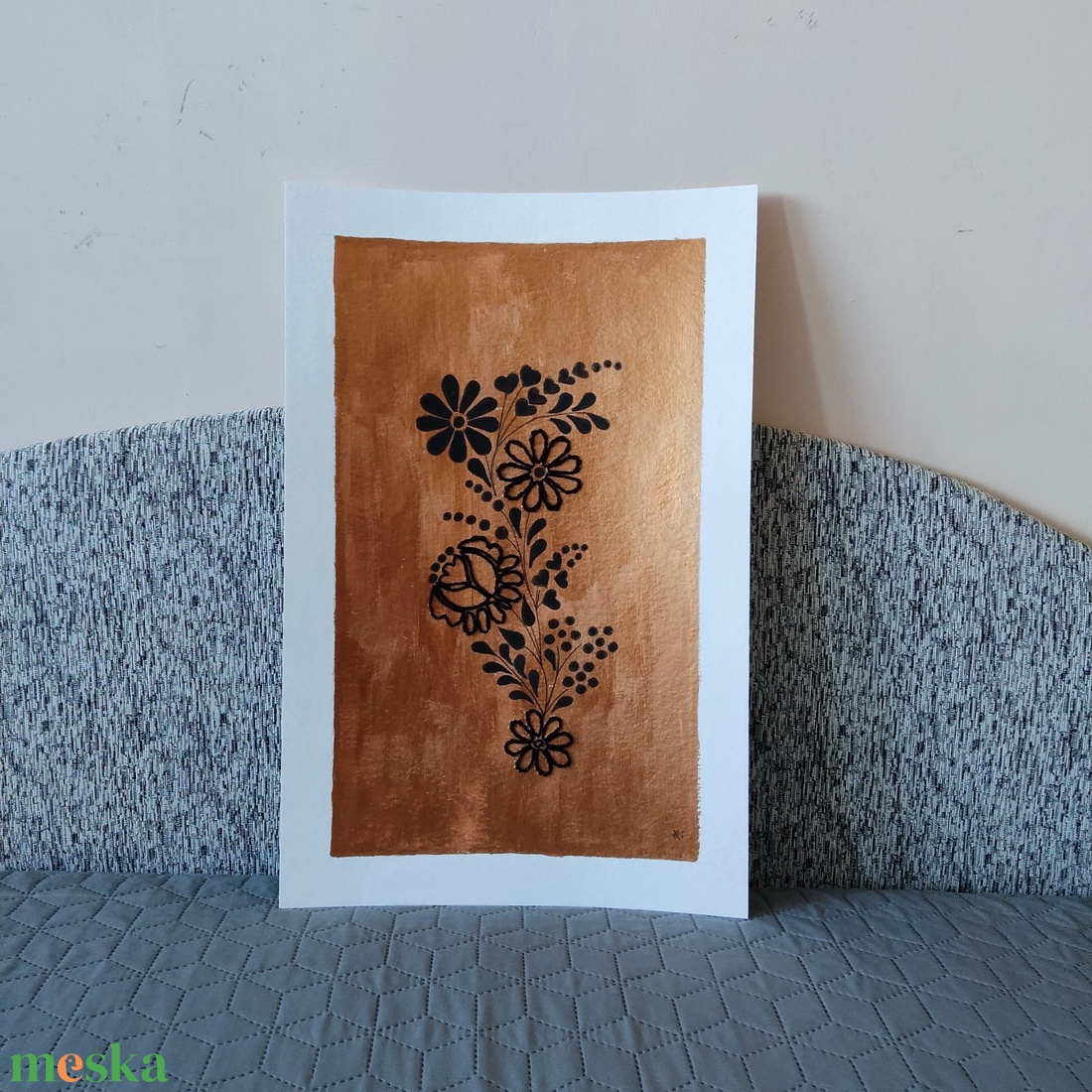 Akvarell - Népi ornamentika - Hungarian folk art 4. (2026.) - művészet - festmény - akvarell - Meska.hu