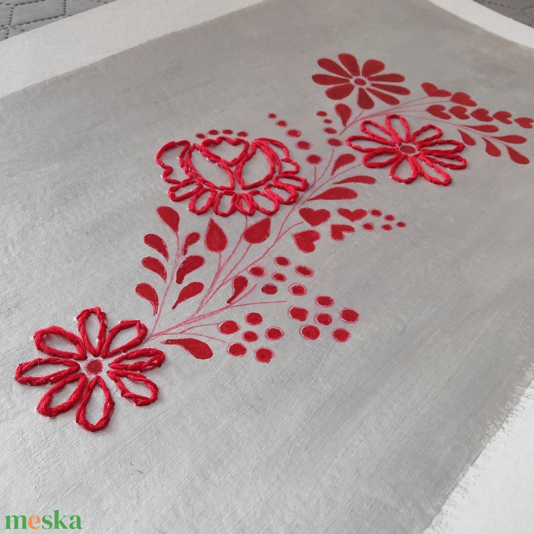 Akvarell - Népi ornamentika - Hungarian folk art 5. (2026.) - művészet - festmény - akvarell - Meska.hu