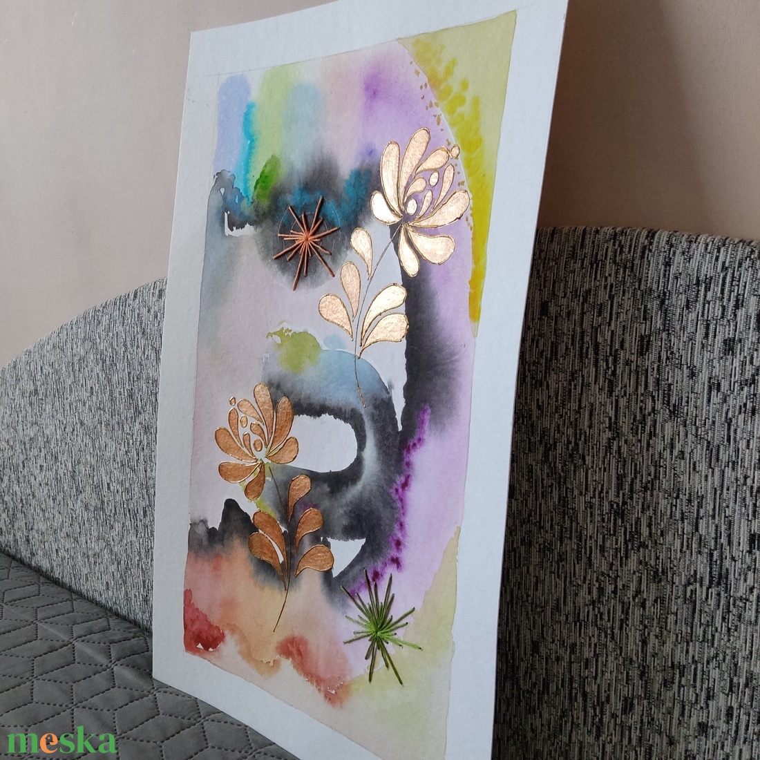 Akvarell - Népi ornamentika - Hungarian folk art 7. (2026.) - művészet - festmény - akvarell - Meska.hu