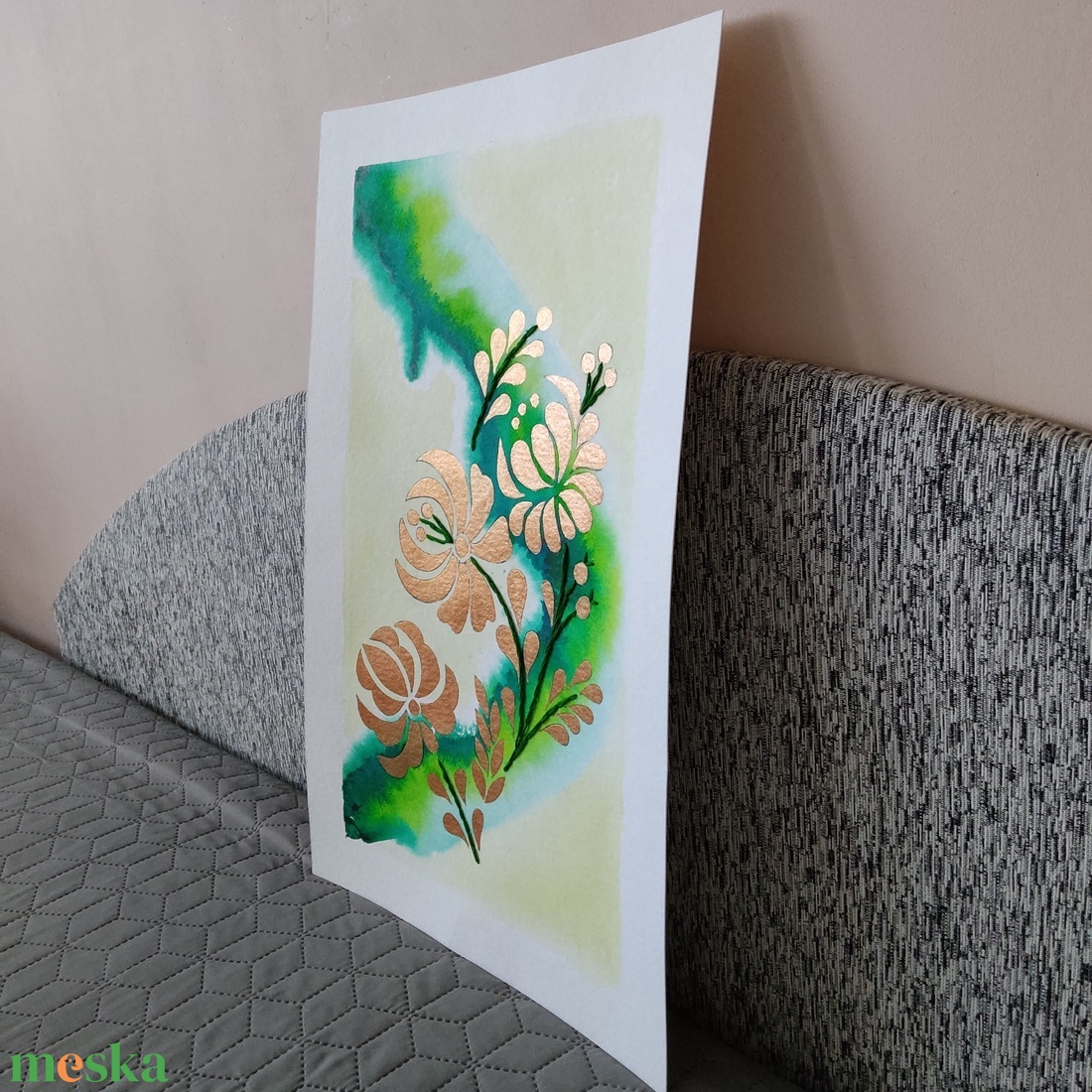 Akvarell - Népi ornamentika - Hungarian folk art 8. (2026.) - művészet - festmény - akvarell - Meska.hu