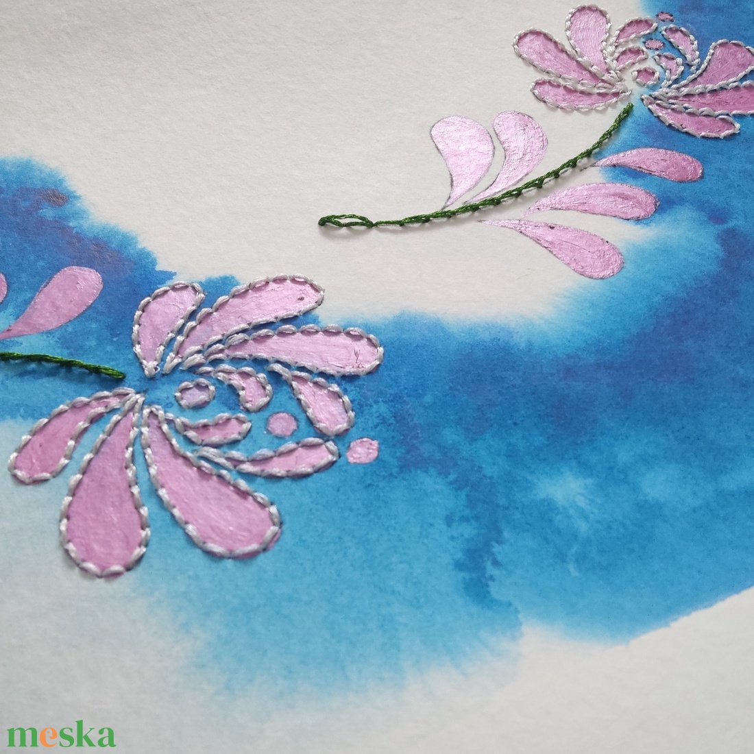 Akvarell - Népi ornamentika - Hungarian folk art 10. (2026.) - művészet - festmény - akvarell - Meska.hu