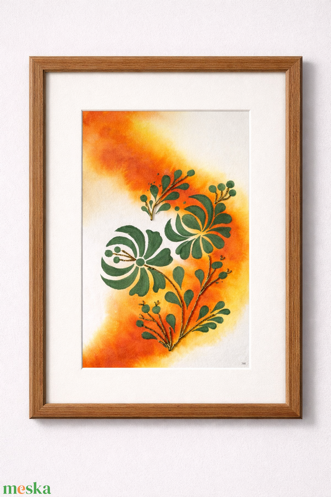 Akvarell - Népi ornamentika - Hungarian folk art 11. (2026.) - művészet - festmény - akvarell - Meska.hu