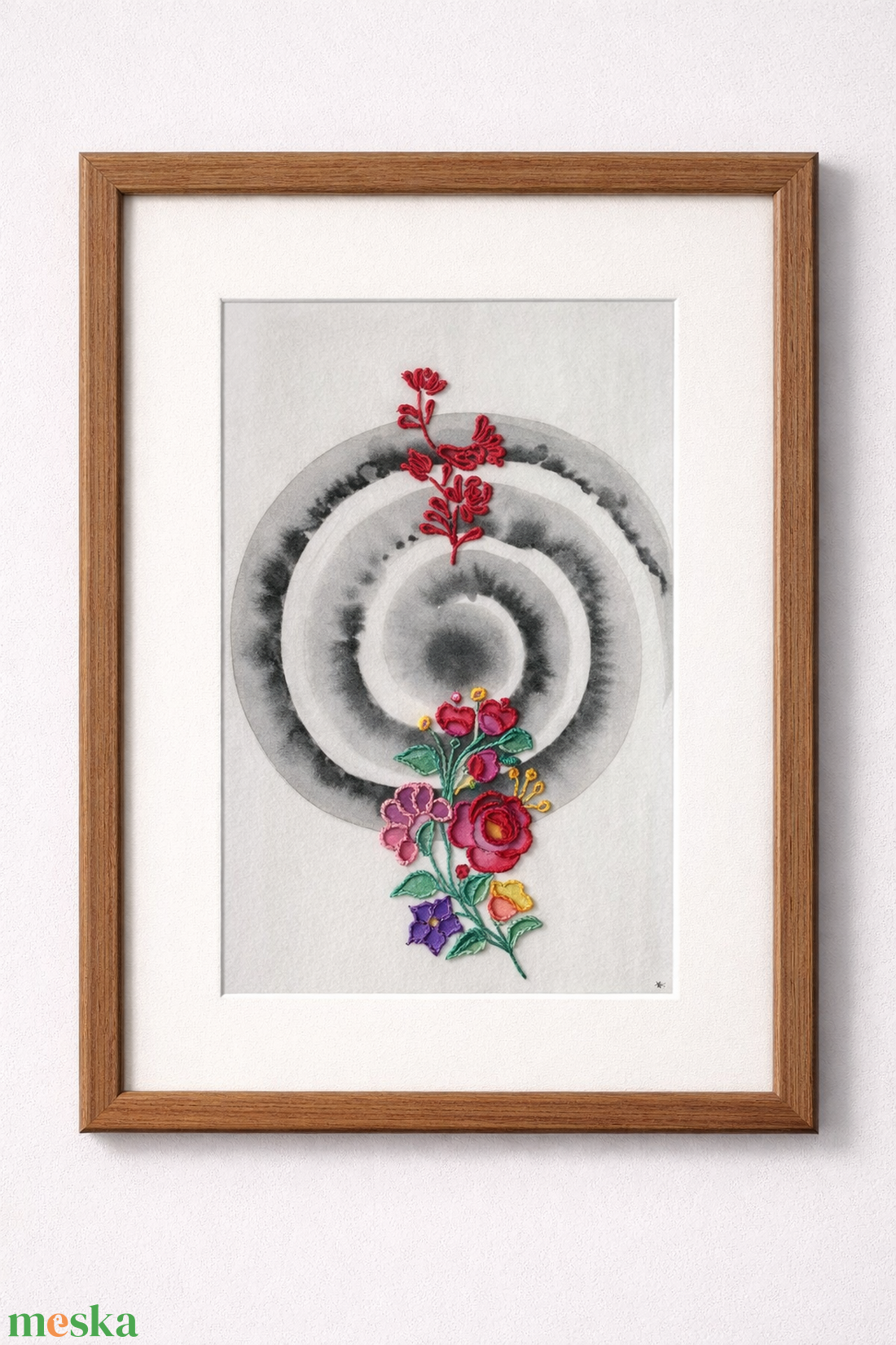 Akvarell - Népi ornamentika - Hungarian folk art 3. (2026.) - művészet - festmény - akvarell - Meska.hu