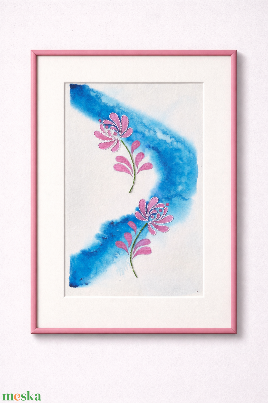 Akvarell - Népi ornamentika - Hungarian folk art 10. (2026.) - művészet - festmény - akvarell - Meska.hu