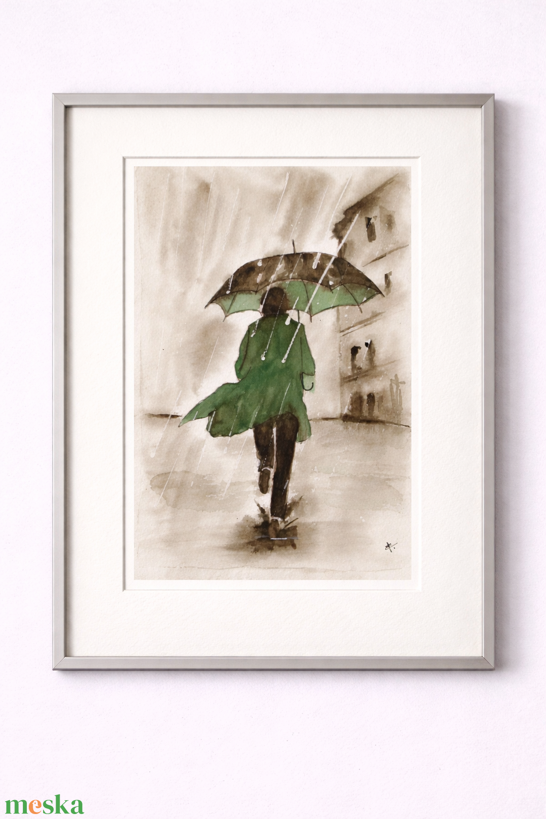 Akvarell - Sietősen (2026.) - művészet - festmény - akvarell - Meska.hu