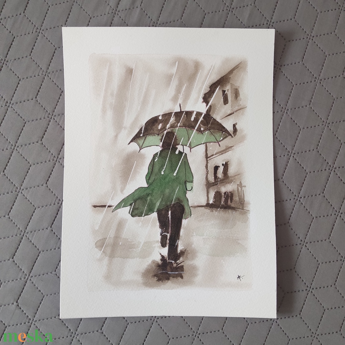 Akvarell - Sietősen (2026.) - művészet - festmény - akvarell - Meska.hu