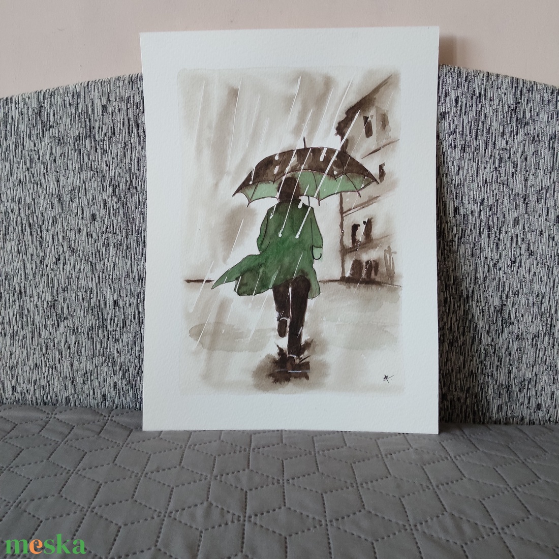 Akvarell - Sietősen (2026.) - művészet - festmény - akvarell - Meska.hu