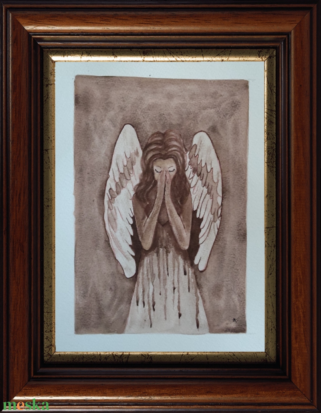 Akvarell - Csendes kiáltás (2026.) - művészet - festmény - akvarell - Meska.hu