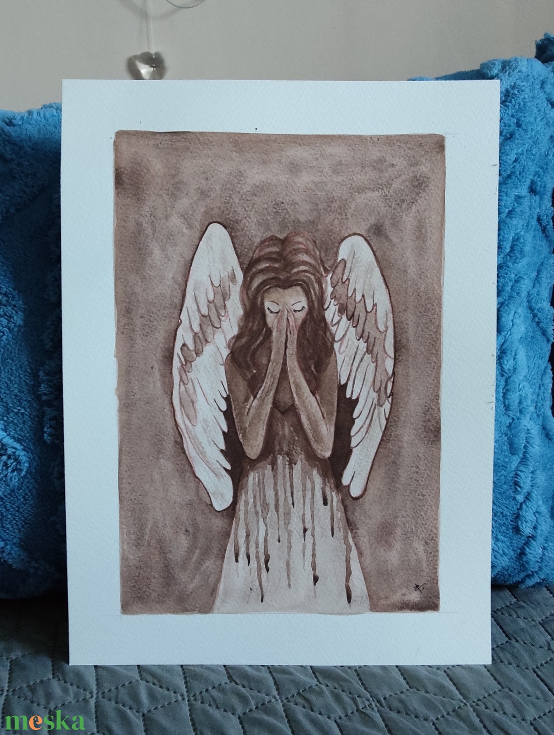 Akvarell - Csendes kiáltás (2026.) - művészet - festmény - akvarell - Meska.hu