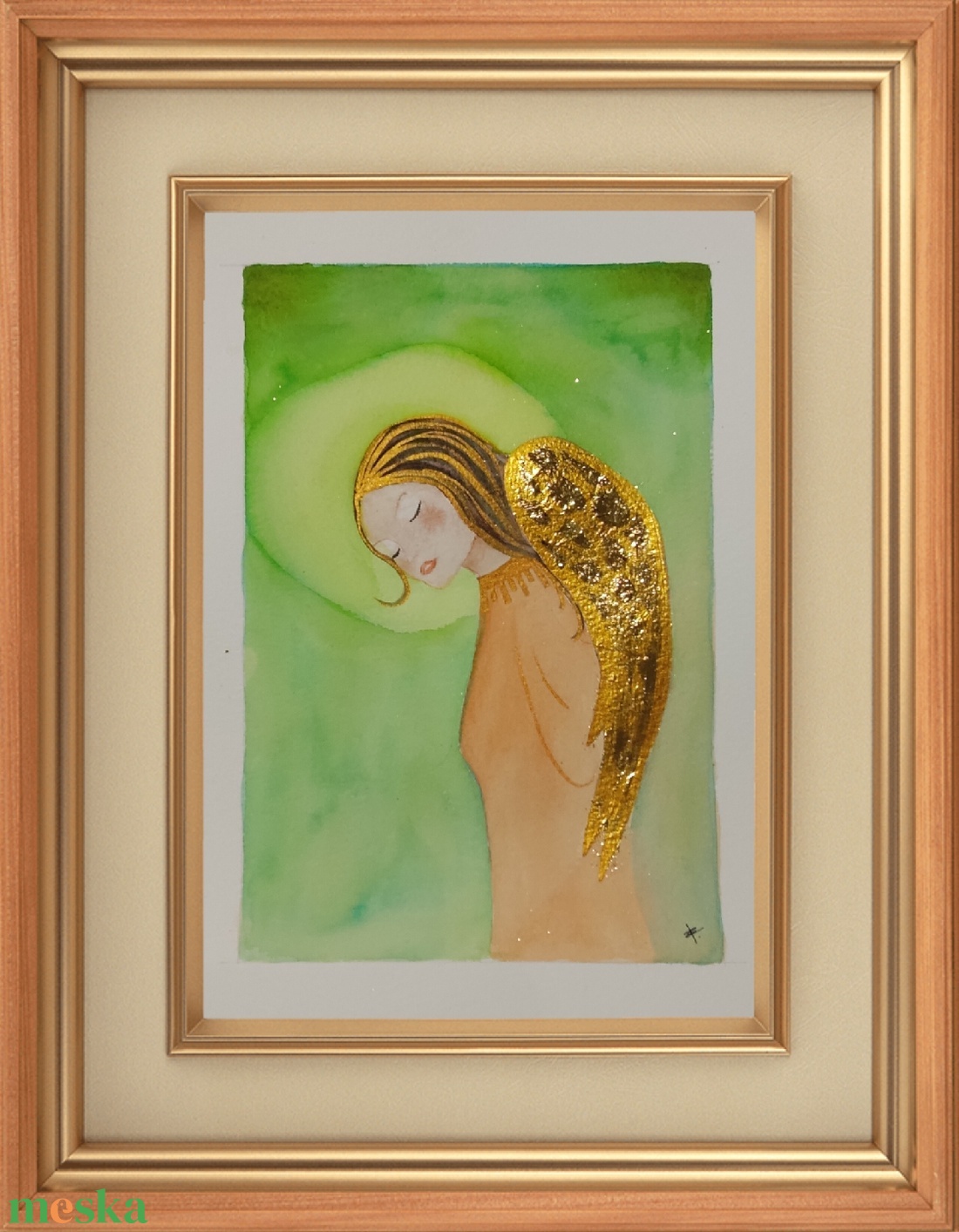 Akvarell - Angyal (2026.) - művészet - festmény - akvarell - Meska.hu