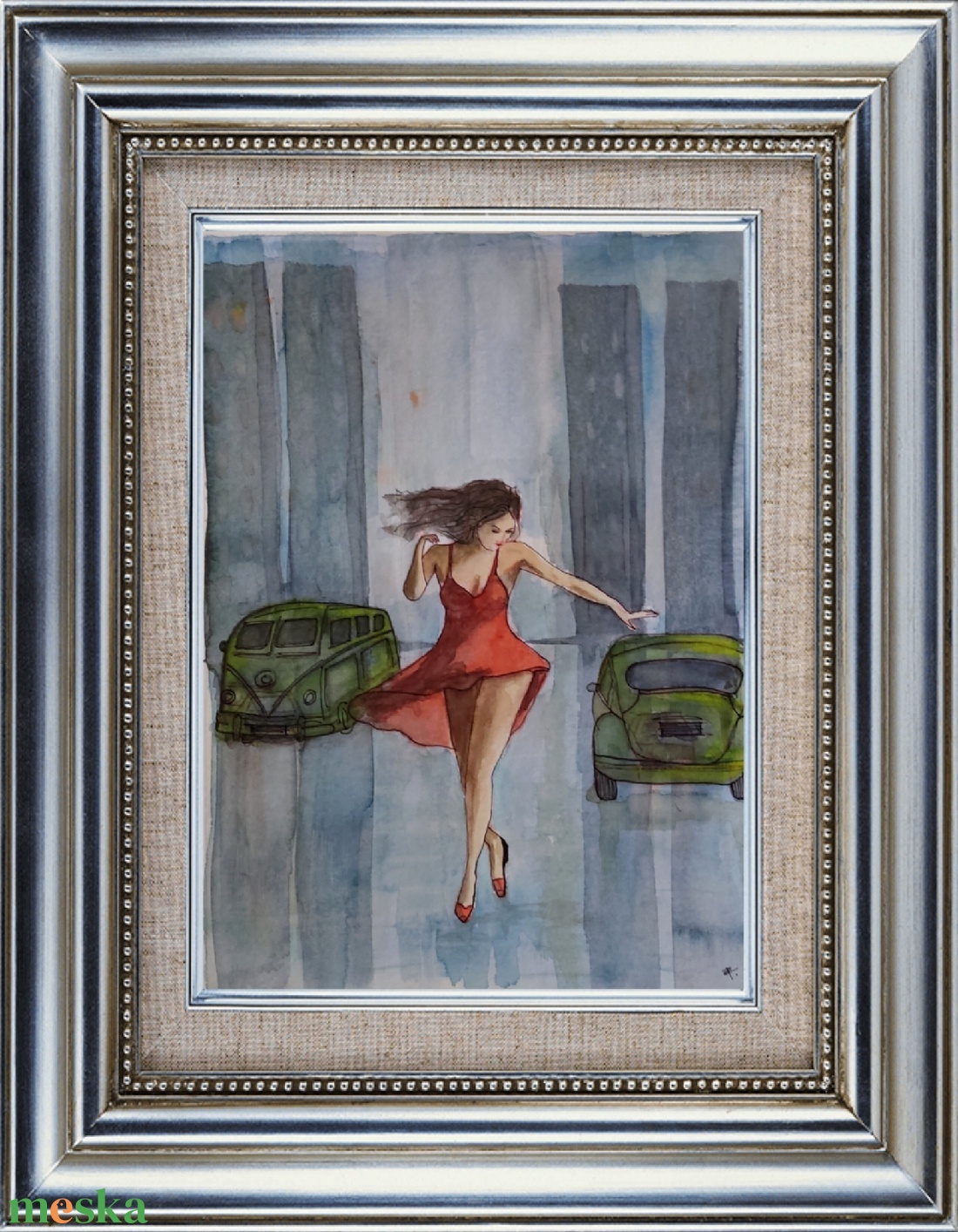 Akvarell - Eső után (2026.) - művészet - festmény - akvarell - Meska.hu