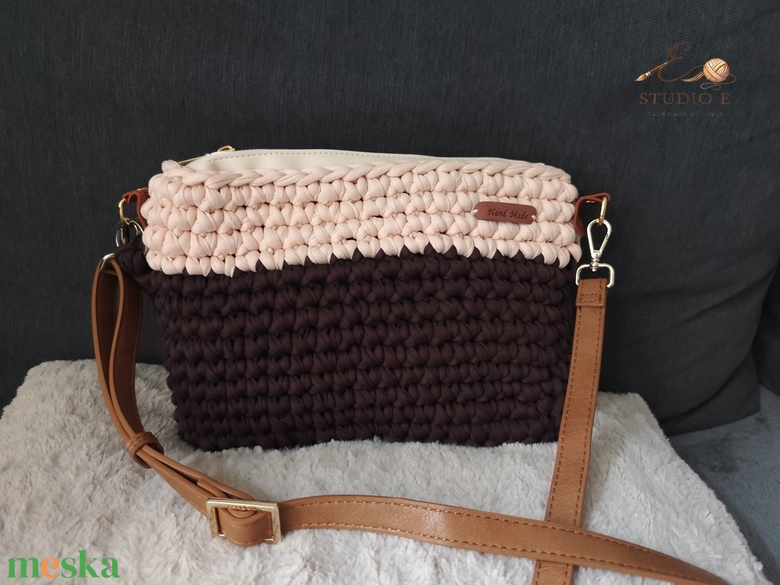 Horgolt táska - táska & tok - kézitáska & válltáska - válltáska - Meska.hu