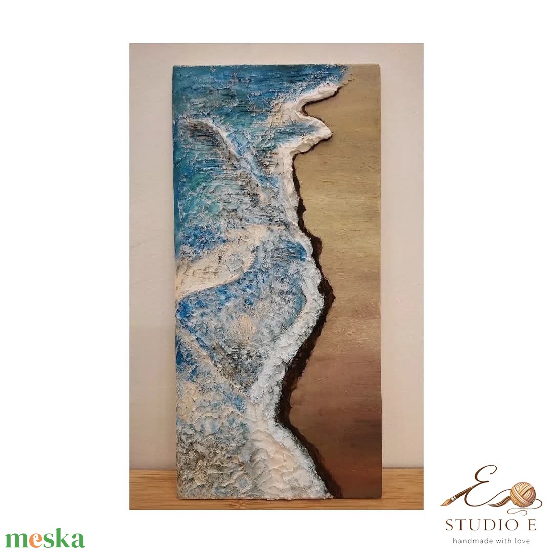 Égei hullámok - művészet - festmény - olajfestmény - Meska.hu