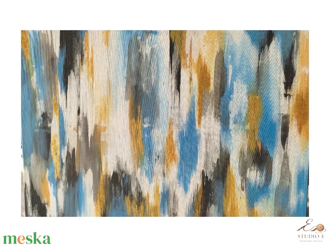 Absztrakt csillogás - művészet - festmény - akril - Meska.hu