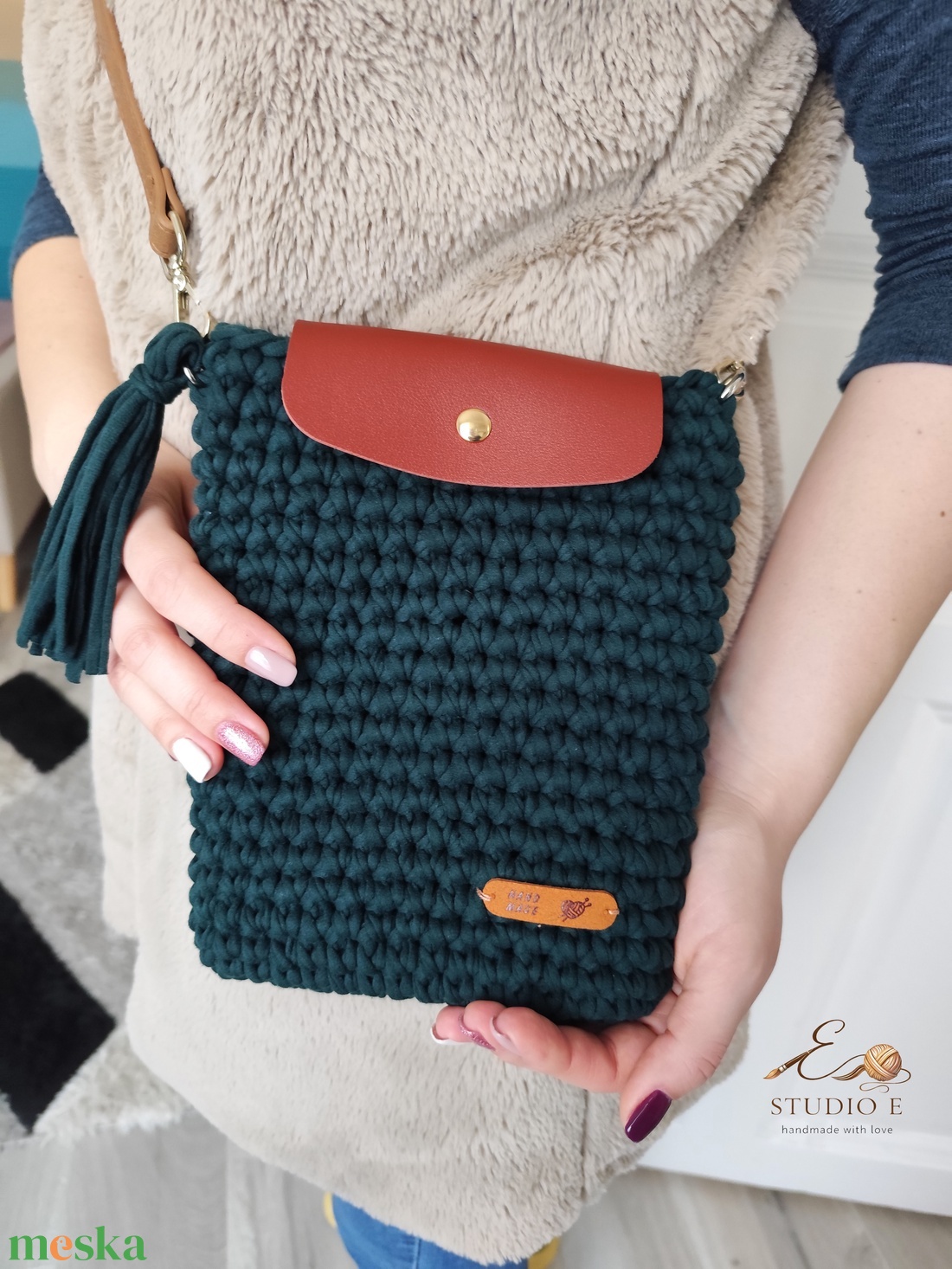 Horgolt kistáska. - táska & tok - kézitáska & válltáska - kézitáska - Meska.hu