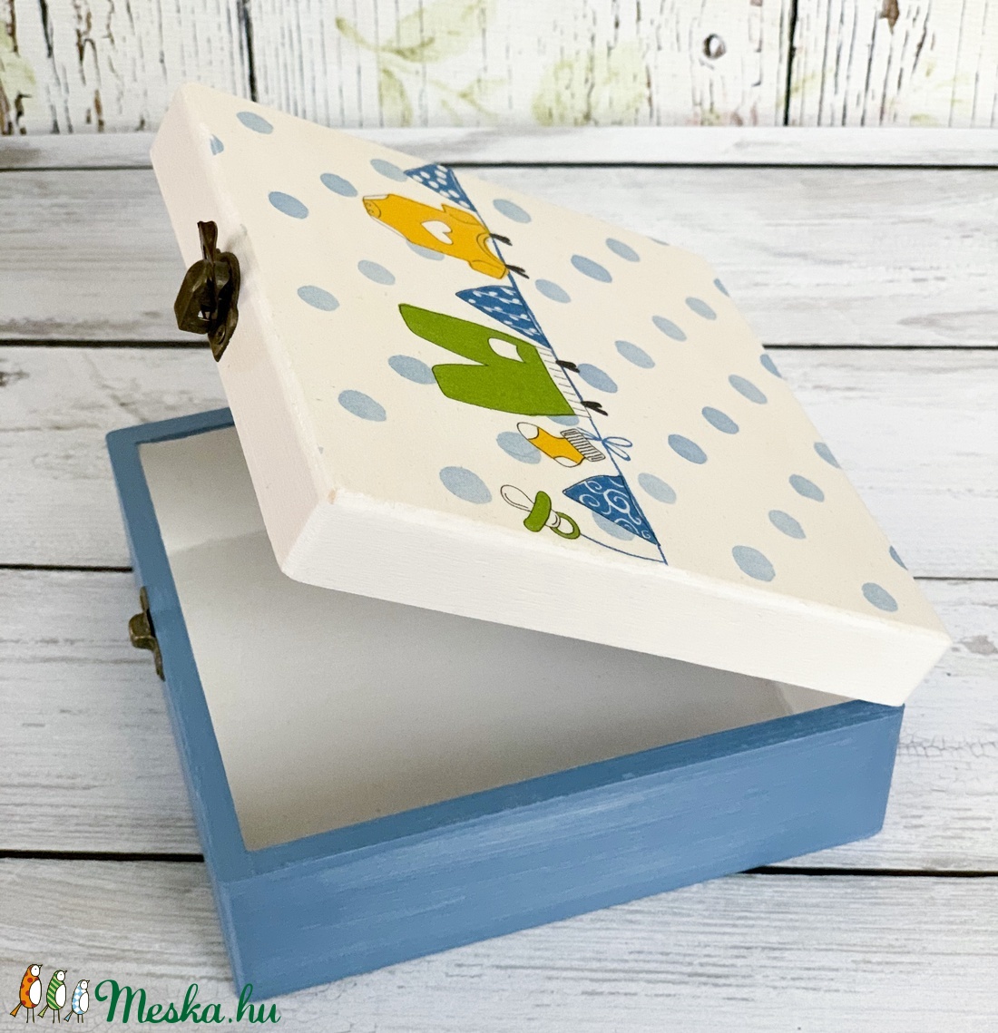 Kisfiú baba doboz - otthon & életmód - dekoráció - Meska.hu