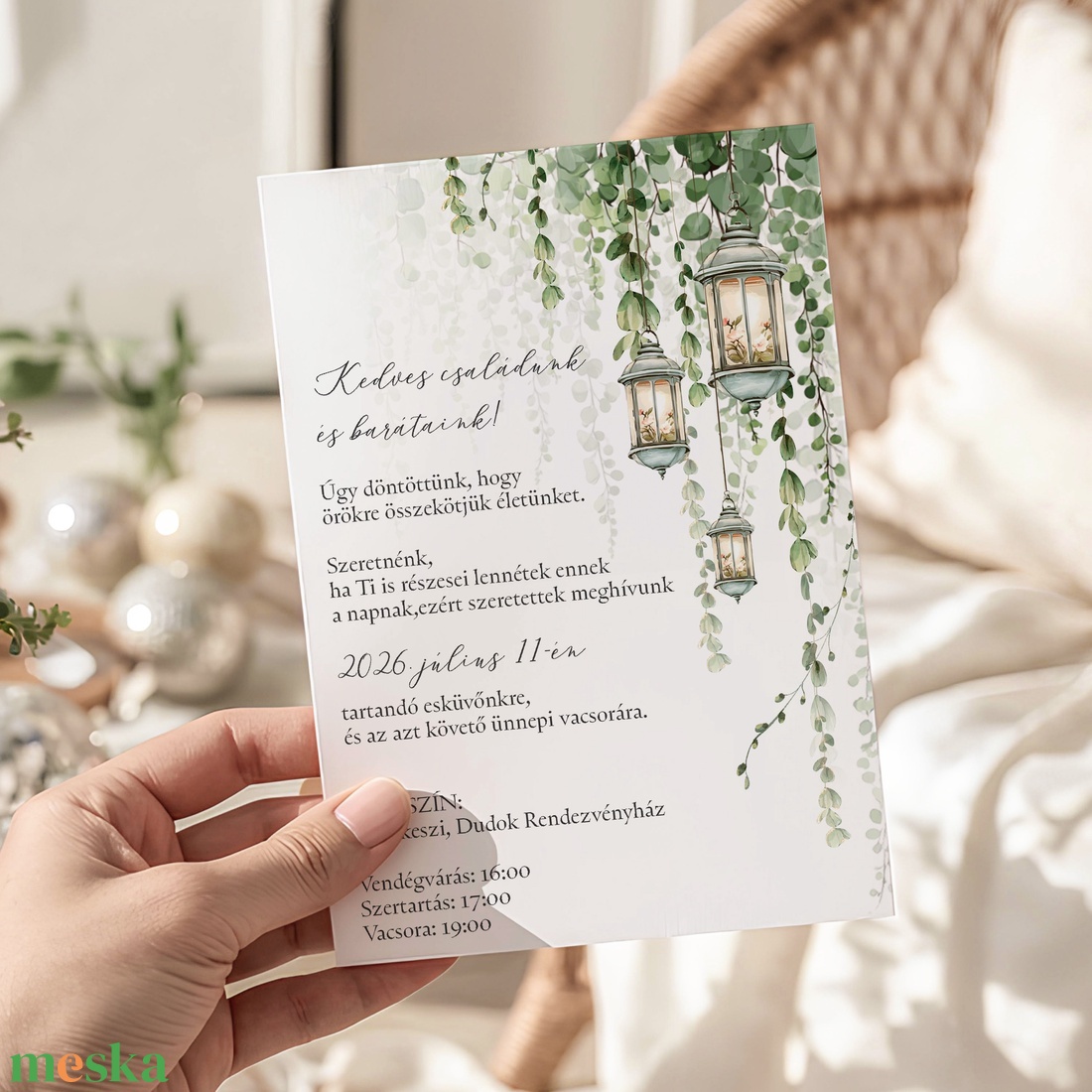 Erdei Fények � esküvői meghívó - esküvő - meghívó & kártya - meghívó - Meska.hu