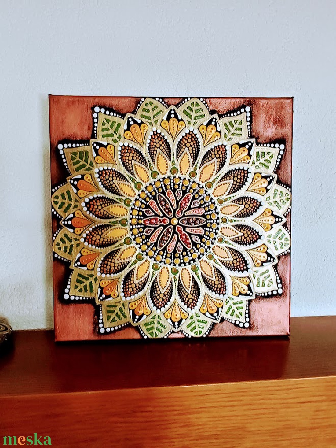 Napraforgó - művészet - festmény - festmény vegyes technika - Meska.hu