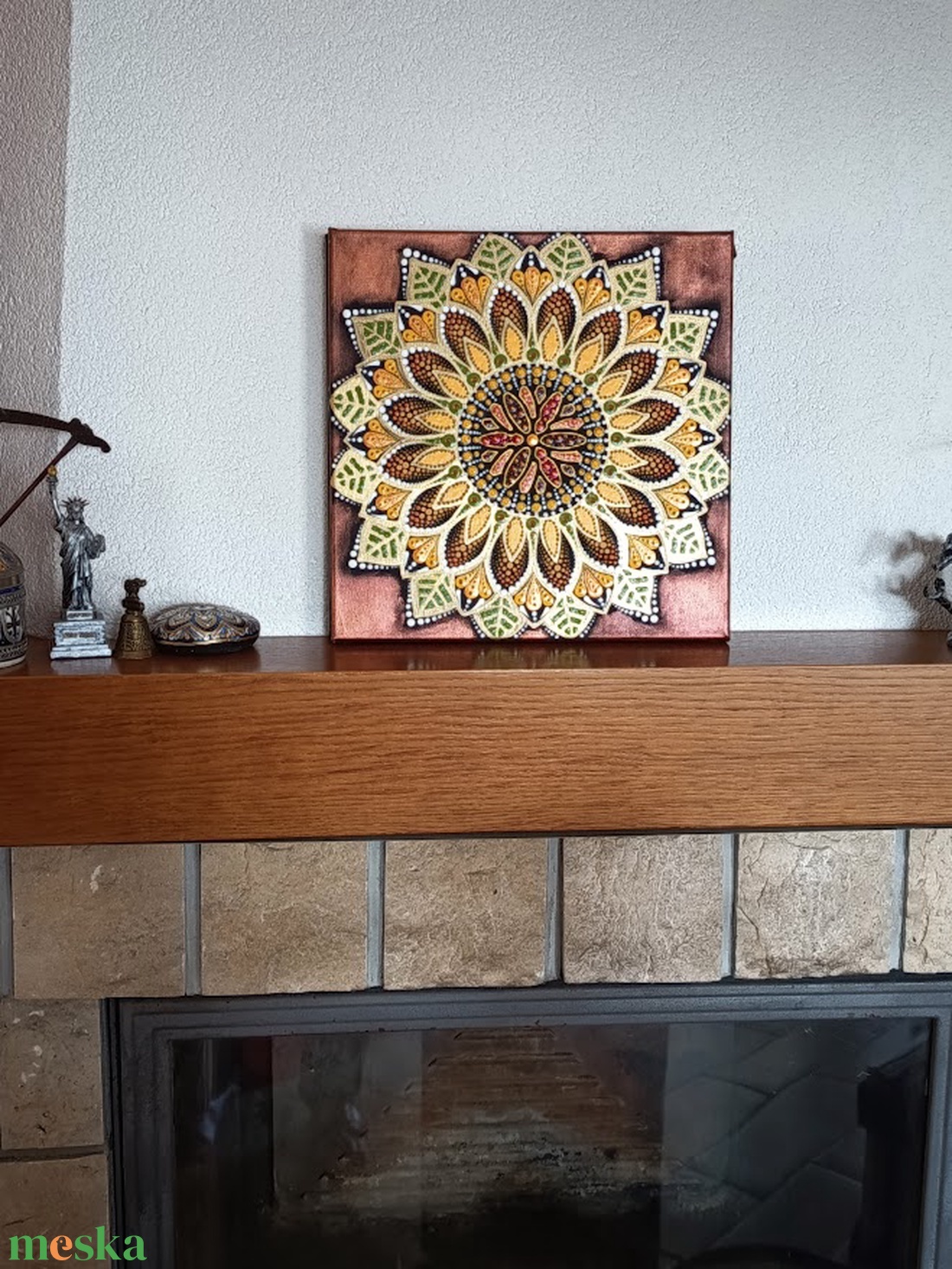 Napraforgó - művészet - festmény - festmény vegyes technika - Meska.hu