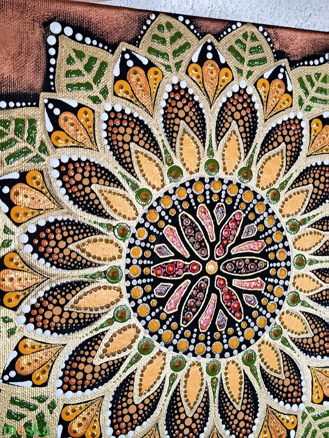 Napraforgó - művészet - festmény - festmény vegyes technika - Meska.hu