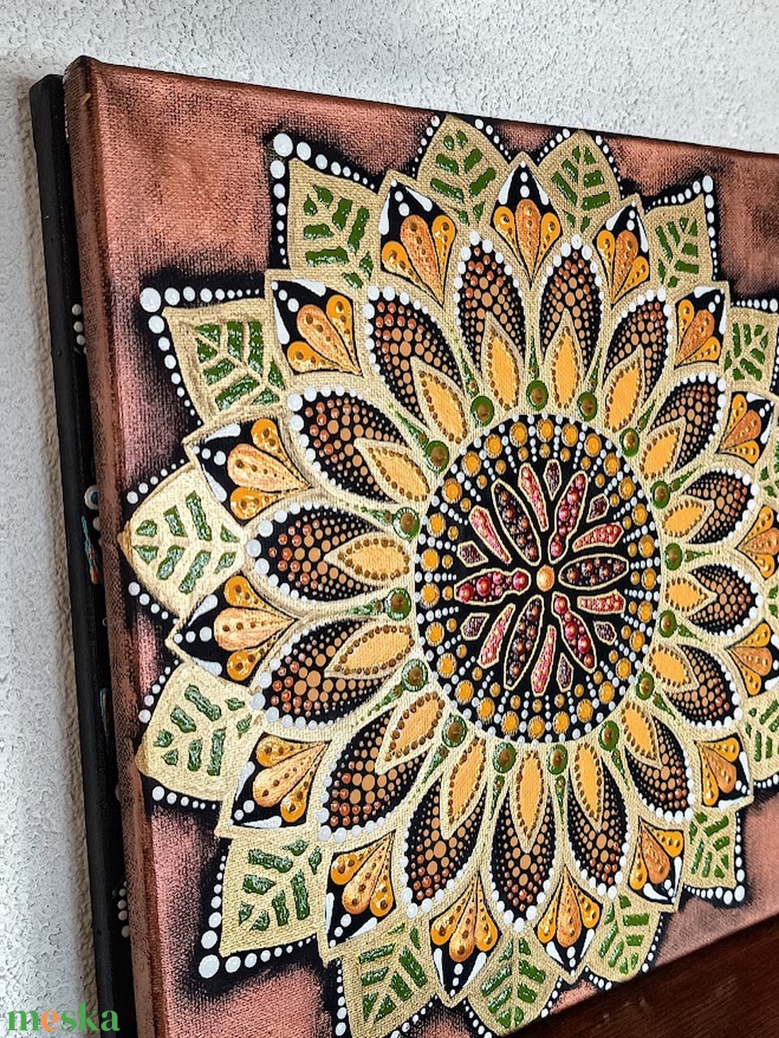 Napraforgó - művészet - festmény - festmény vegyes technika - Meska.hu