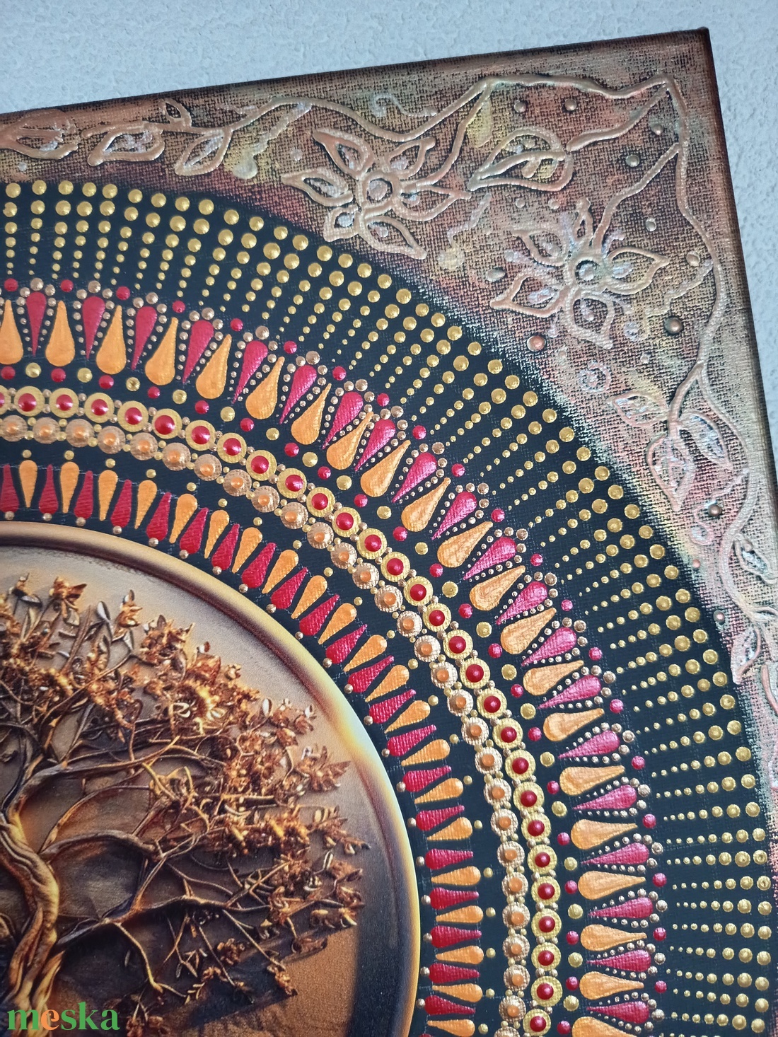 Őszi életfa - művészet - festmény - festmény vegyes technika - Meska.hu