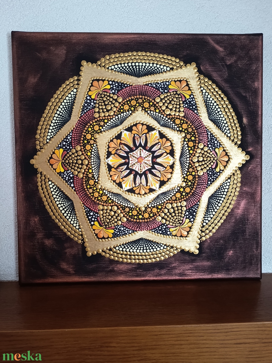 Csillagom mandala - művészet - festmény - festmény vegyes technika - Meska.hu