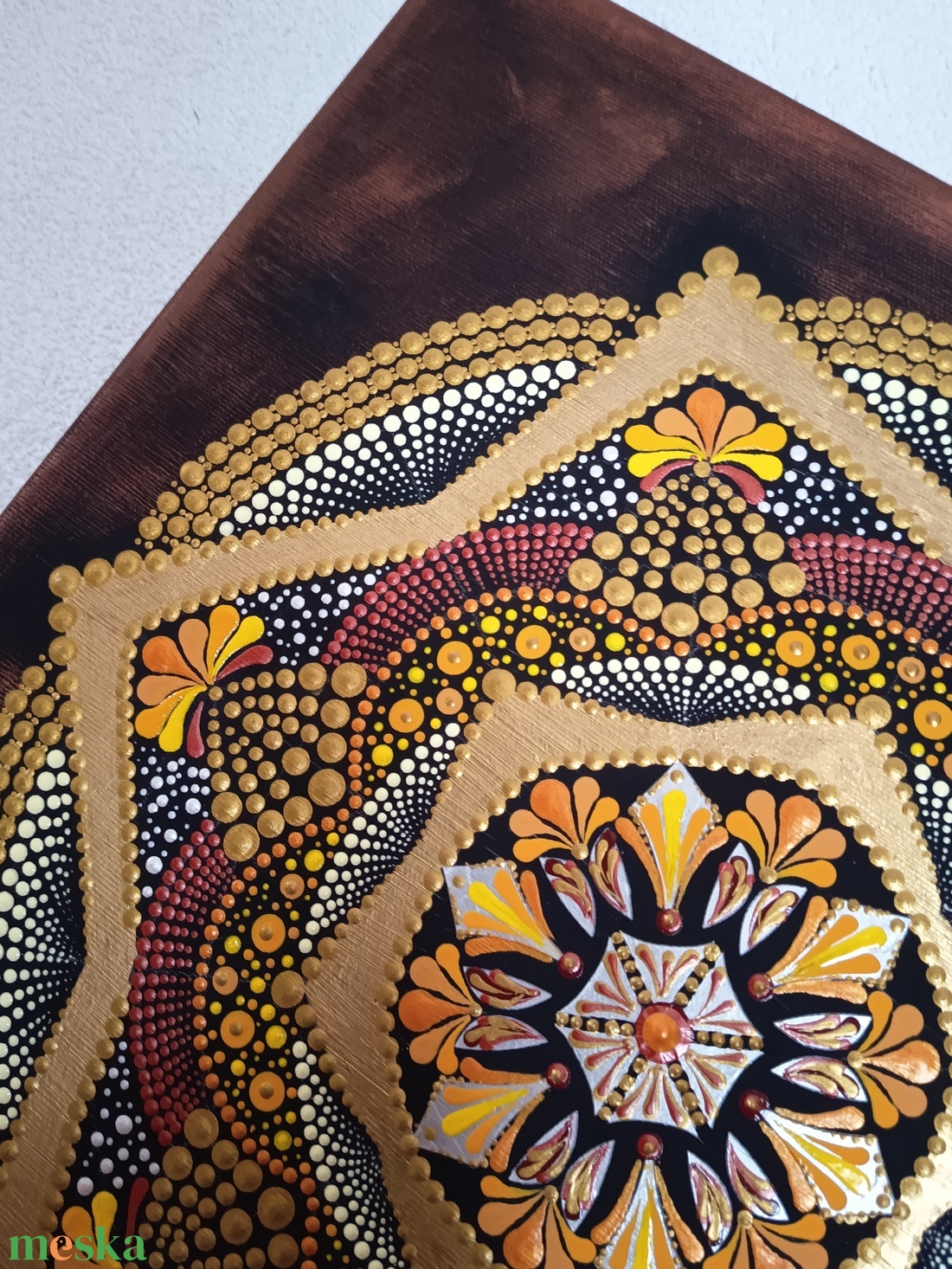 Csillagom mandala - művészet - festmény - festmény vegyes technika - Meska.hu