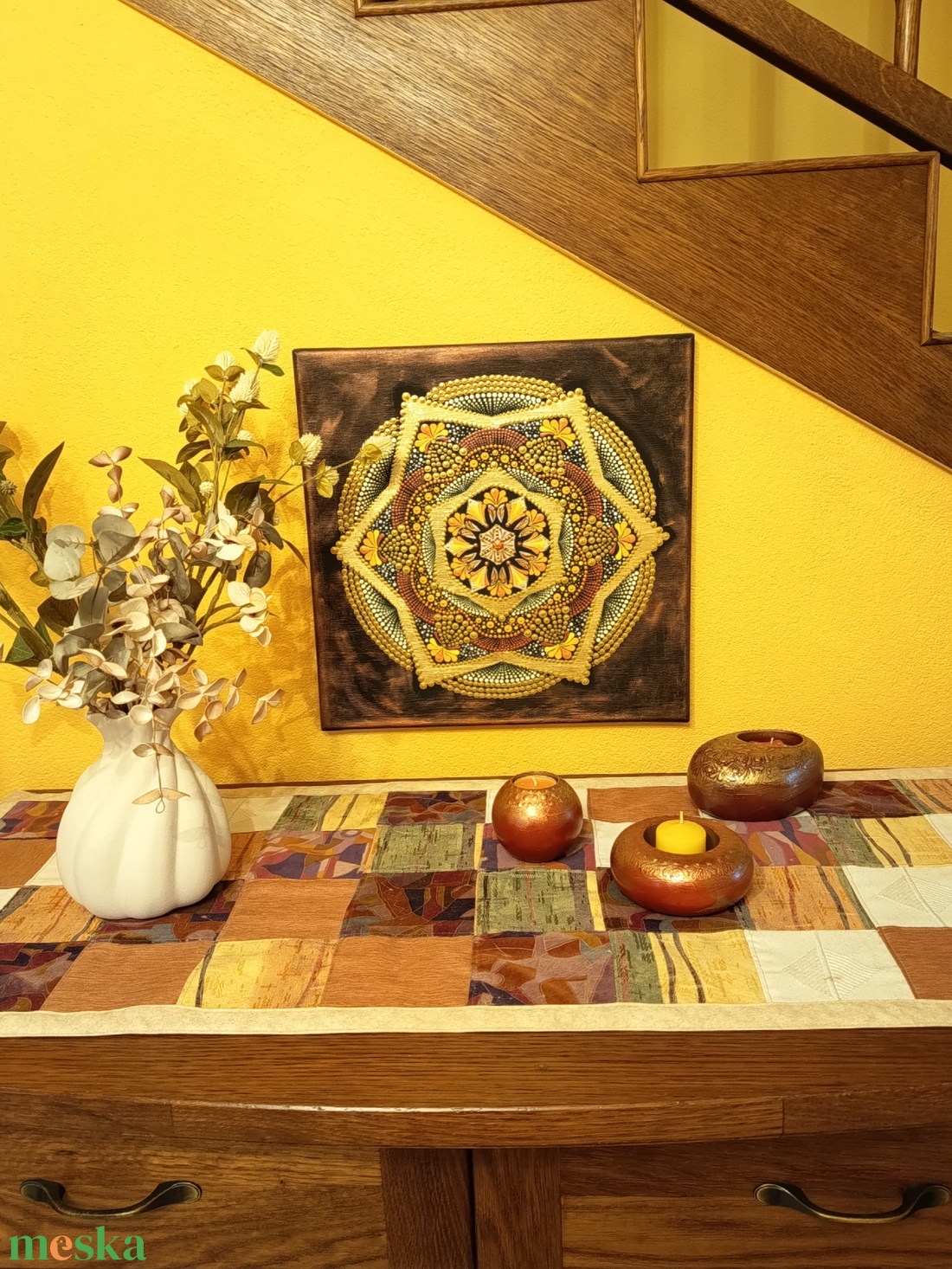 Csillagom mandala - művészet - festmény - festmény vegyes technika - Meska.hu