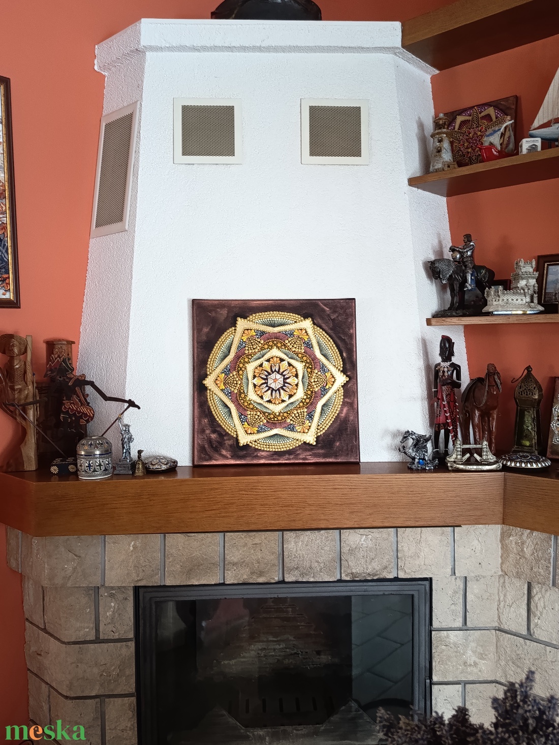 Csillagom mandala - művészet - festmény - festmény vegyes technika - Meska.hu