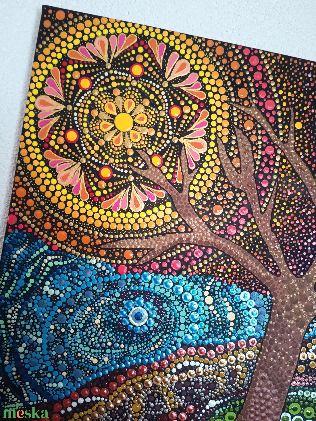 Naplemente  - művészet - festmény - festmény vegyes technika - Meska.hu