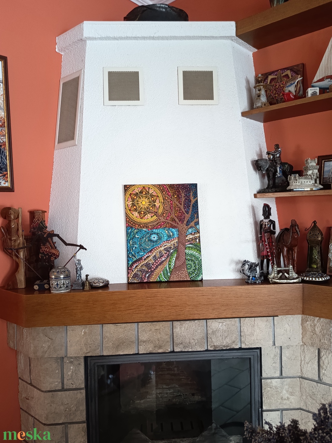 Naplemente  - művészet - festmény - festmény vegyes technika - Meska.hu