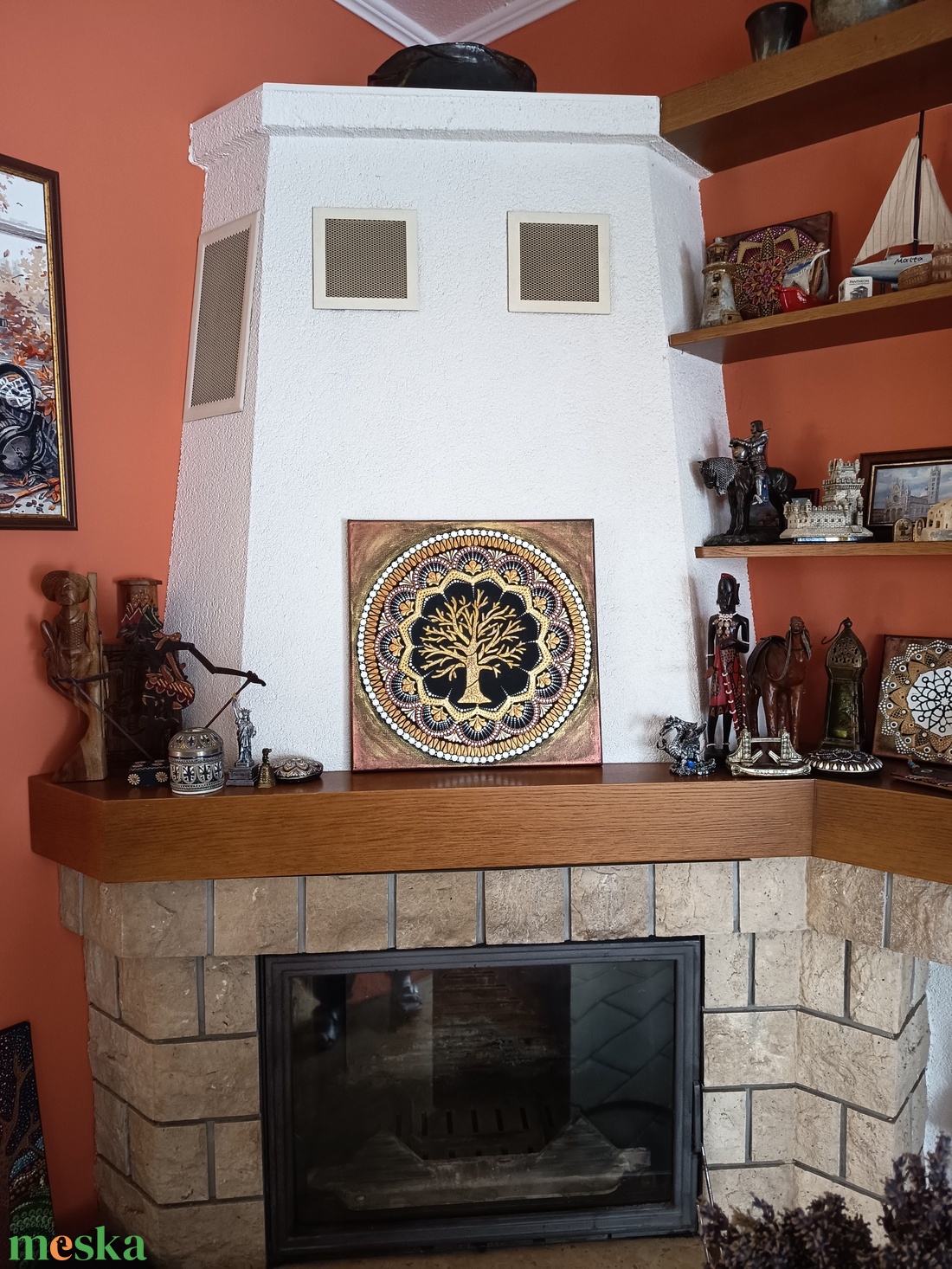 Arany életfa - művészet - festmény - akril - Meska.hu