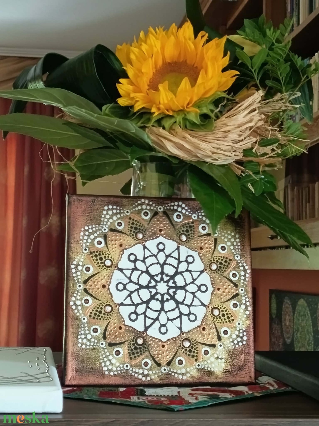 Hópehely - művészet - festmény - akril - Meska.hu