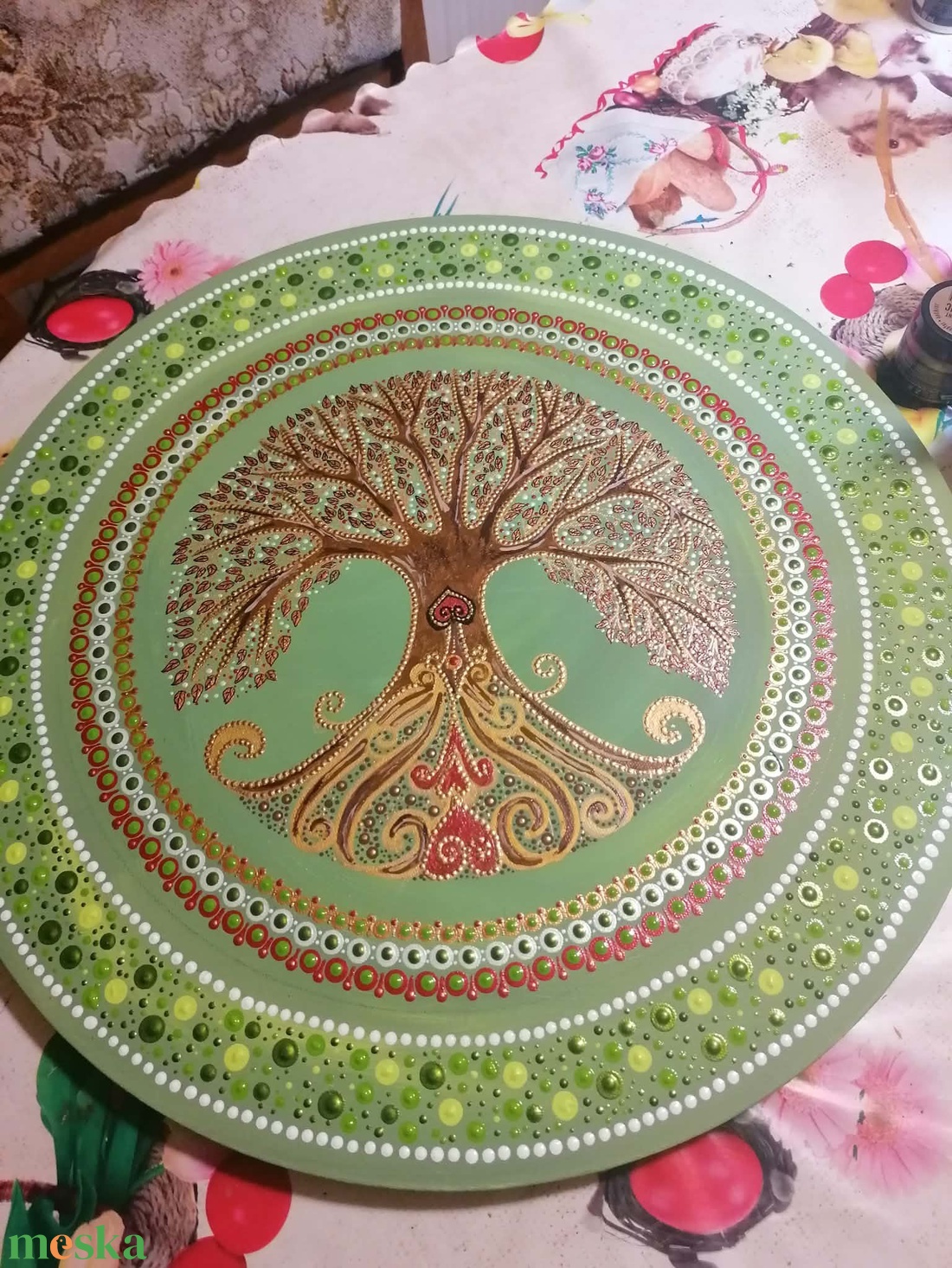 Kikeleti életfa - művészet - festmény - akril - Meska.hu