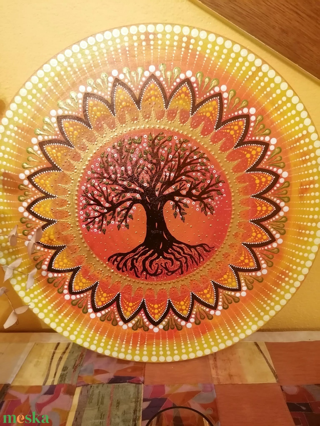 Afrikai szavanna életfa - művészet - festmény - akril - Meska.hu