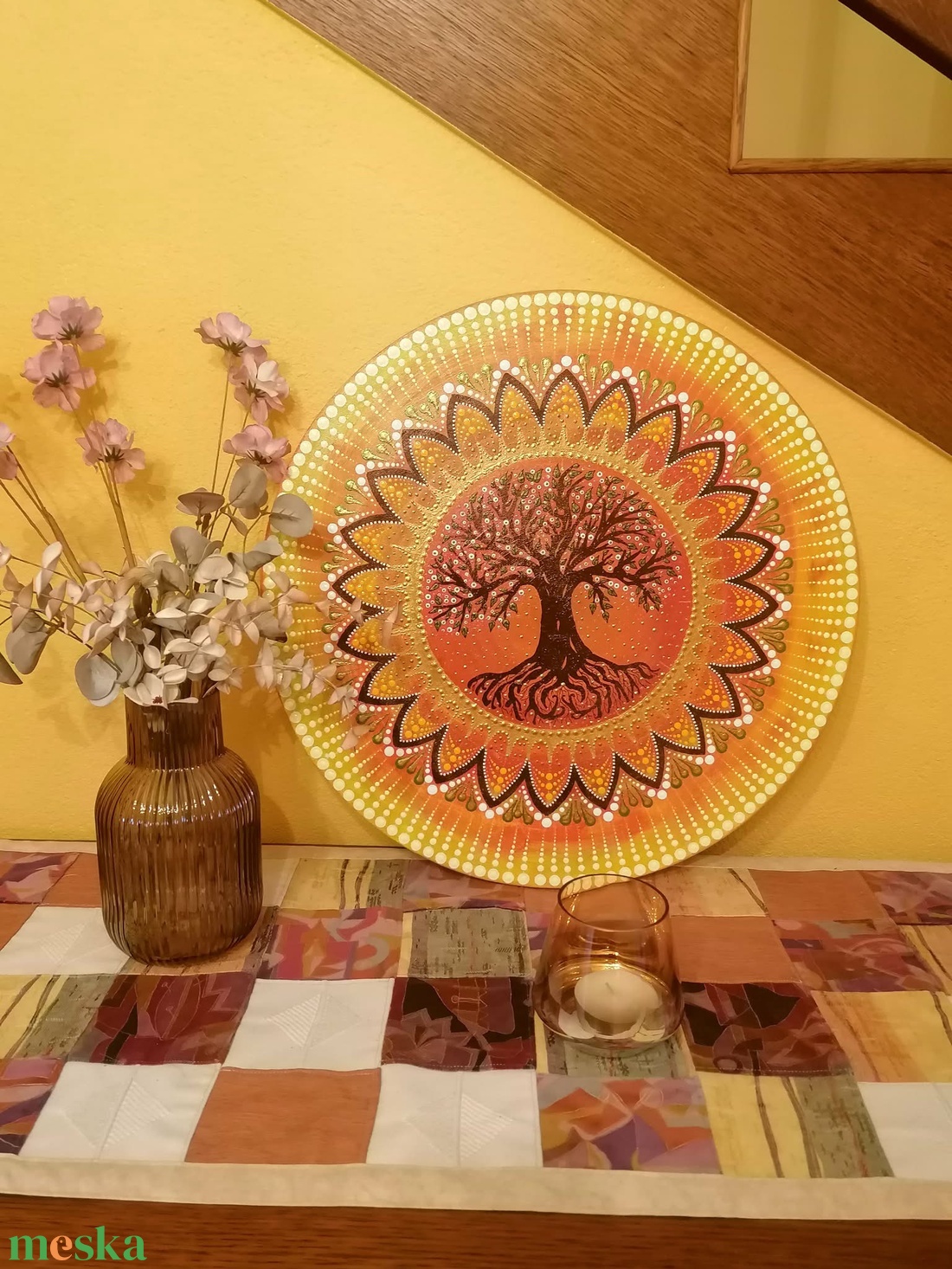 Afrikai szavanna életfa - művészet - festmény - akril - Meska.hu