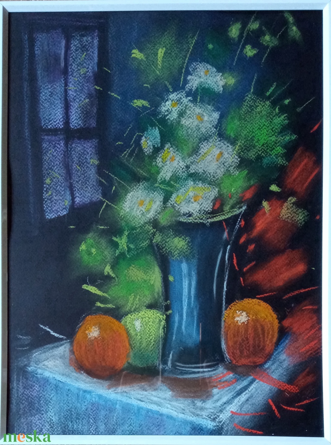 Modern csendélet - művészet - festmény - pasztell - Meska.hu