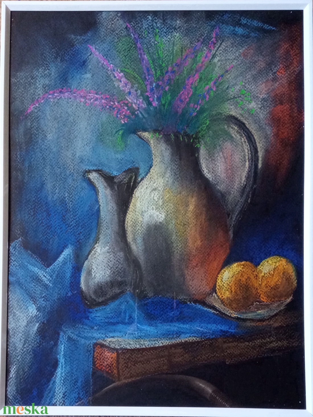 Csendélet - művészet - festmény - pasztell - Meska.hu