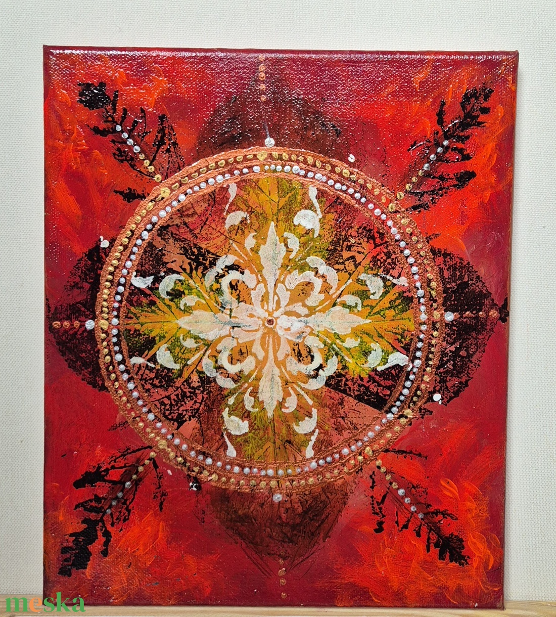 Tűzenergia - szakrális csakra mandala - otthon & életmód - dekoráció - spiritualitás - mandala - Meska.hu