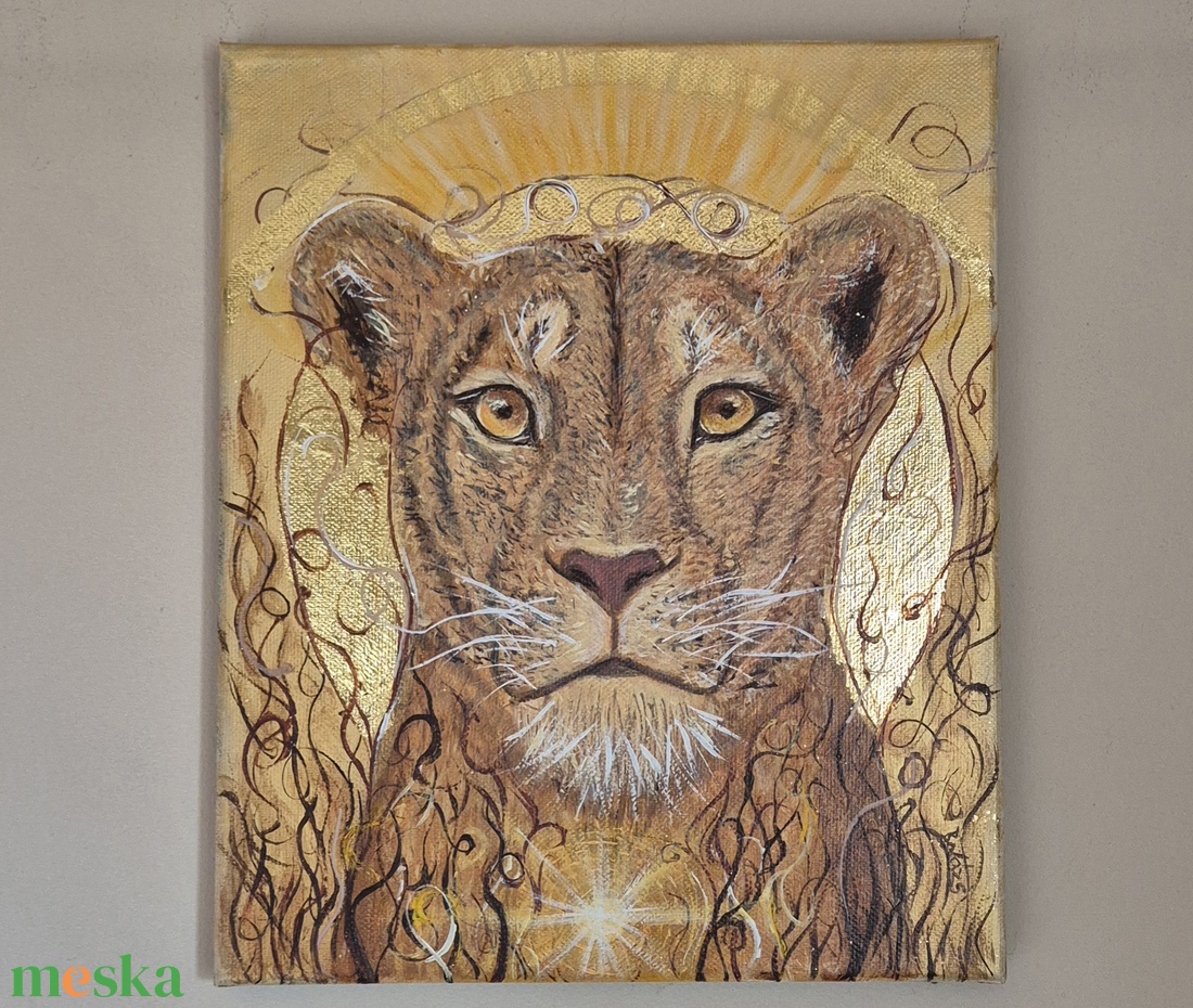 Az oroszlán szive - akril festmény - művészet - festmény - akril - Meska.hu Az oroszlán szive - akril festmény - művészet - festmény - akril - Meska.hu